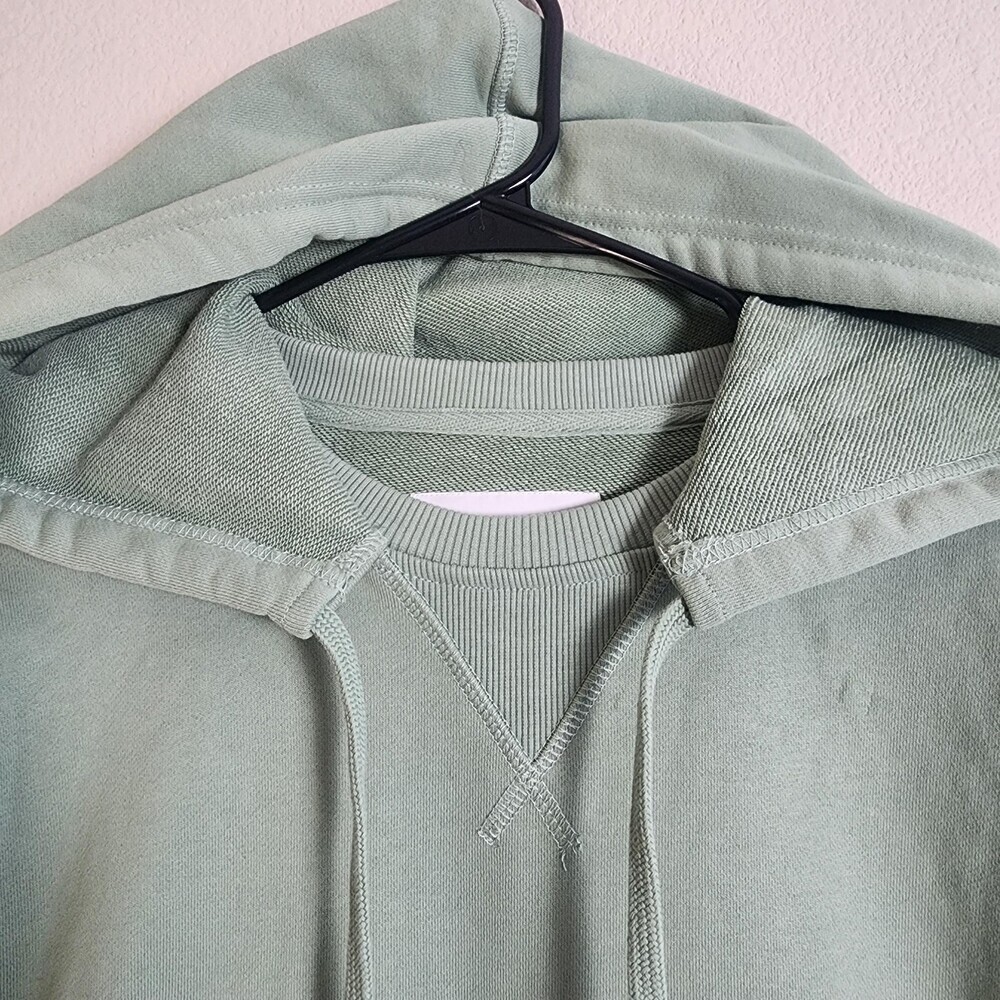 Round Two Hoodie Sweatshirt Mens Small Green Pullover R2 Logo Graphic Cotton - Picture 5 of 12